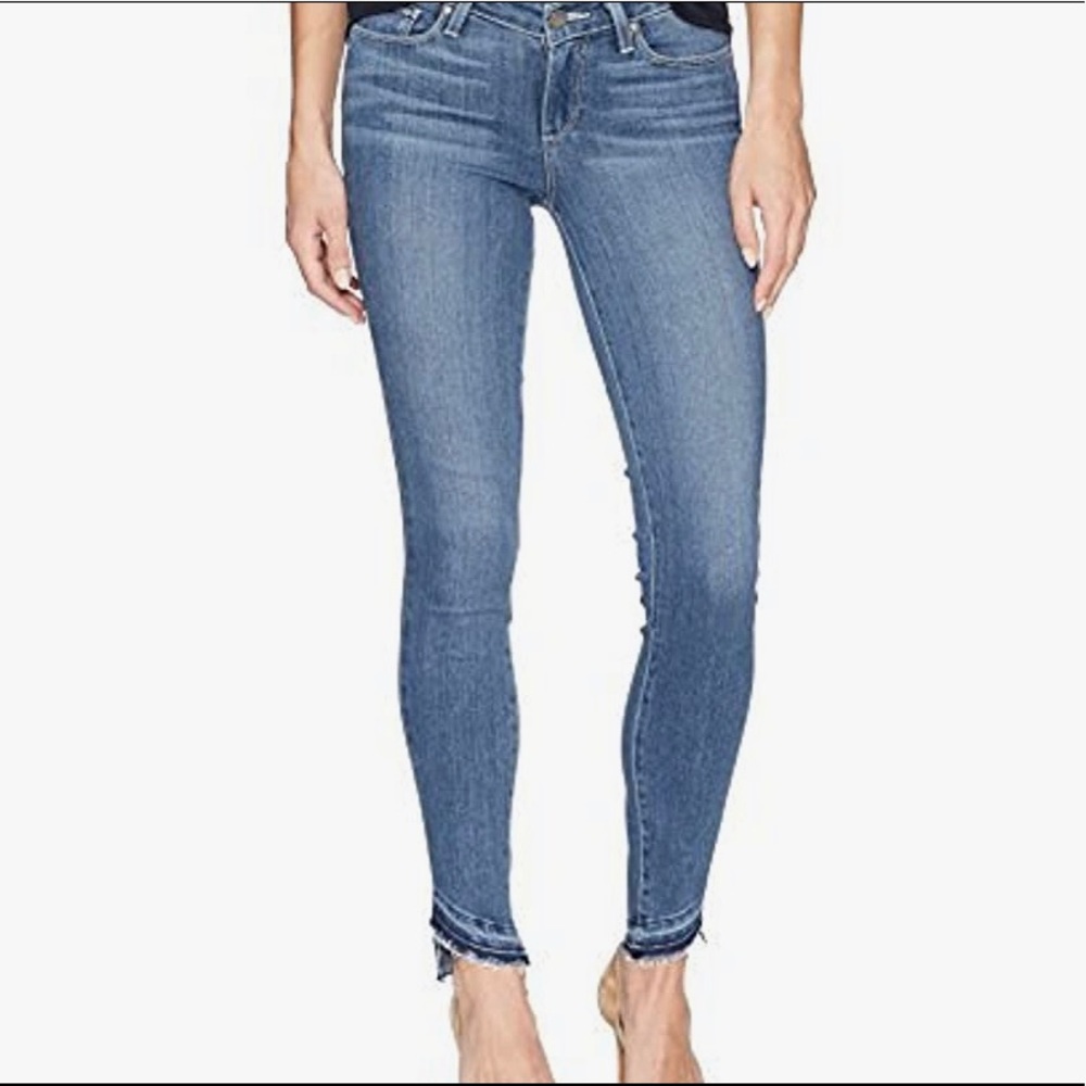 Paige Verdugo Ankle Slanted w/ Undone Hem Jeans 27